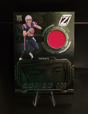 Panini 2024 Zenith Zoned In Drake Maye Patriots Rookie Memorabilia NFL Card