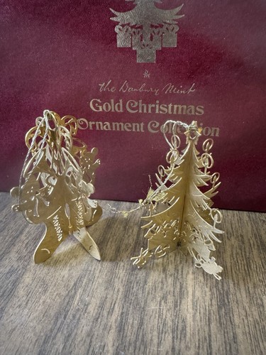 1982 1983 The Danbury Mint Gold Christmas Ornament Collection Set Of 12 - Bild 9 von 12