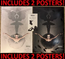 2X Black Swan IMAX 15th Anniversary Exclusive Double Sided Posters + 1X Ticket