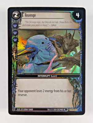 Revenge - 1F22 Foil - Incursion, Wars TCG card (2004 Decipher) CCG 1 F 22