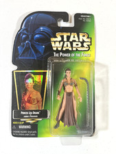 Star Wars Princess Leia Jabba's Prisoner POTF2 Green Card 3.75 Action Figure