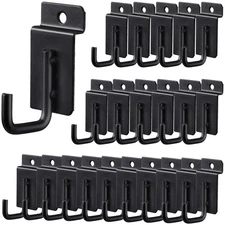 30Pcs J Shaped Slatwall Hooks, Slat Wall Hanger Hooks, Wire Diameter 0.2"/5mm...