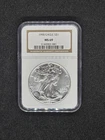 1990 American $1 Silver Eagle NGC MS69