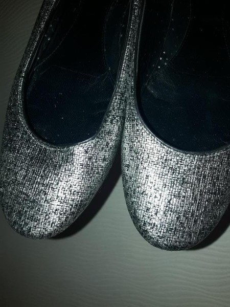 Women DKNY Heels Grey Leather 39
