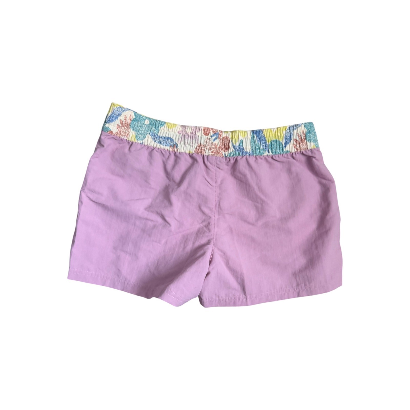 Patagonia Costa Rica Baggies Shorts 3" Unlined Girls XXL 16-18 Purple Floral NEW thumbnail 2