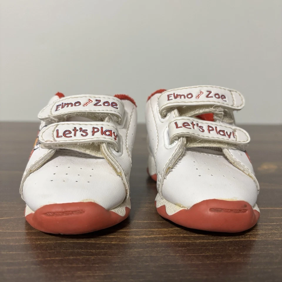 VTG Sesame Street Elmo And Zoe Let’s Play Baby Infant Tennis Shoes Size 3 - Image 2 of 4