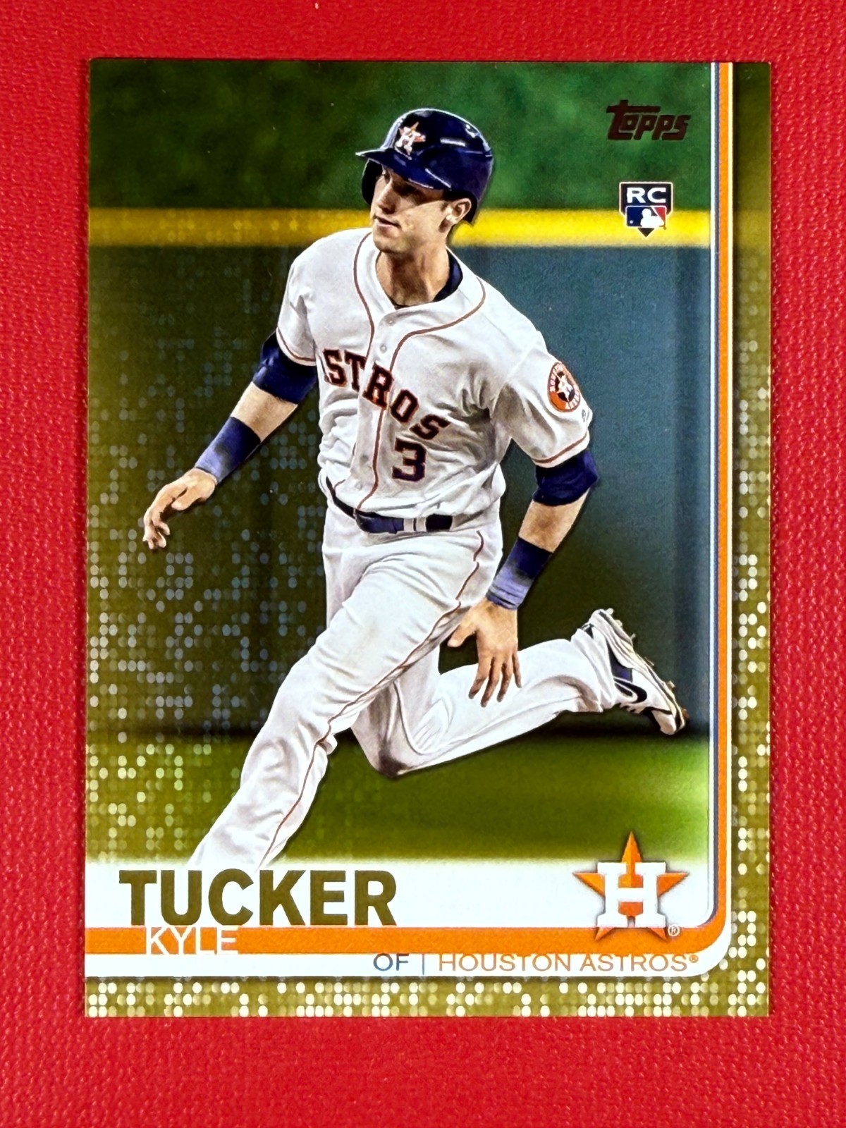 2019 Topps Series 1 Kyle Tucker Rookie Card (RC) #60 - Gold Parallel (1303/2019)