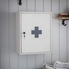 Medicine First Aid Medical Wall Mounted Cabinet Cupboard Locker with 3 Shelves &