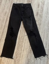 High Rise Straight Jeans