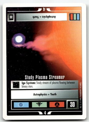1994 Star Trek Unlimited Premiere Trading Card Study Plasma Streamer