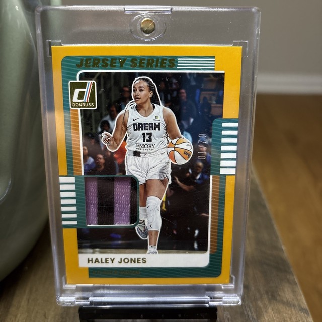 HALEY JONES 2025-26 DONRUSS WNBA JERSEY SERIES PATCH GOLD DREAM 2/10