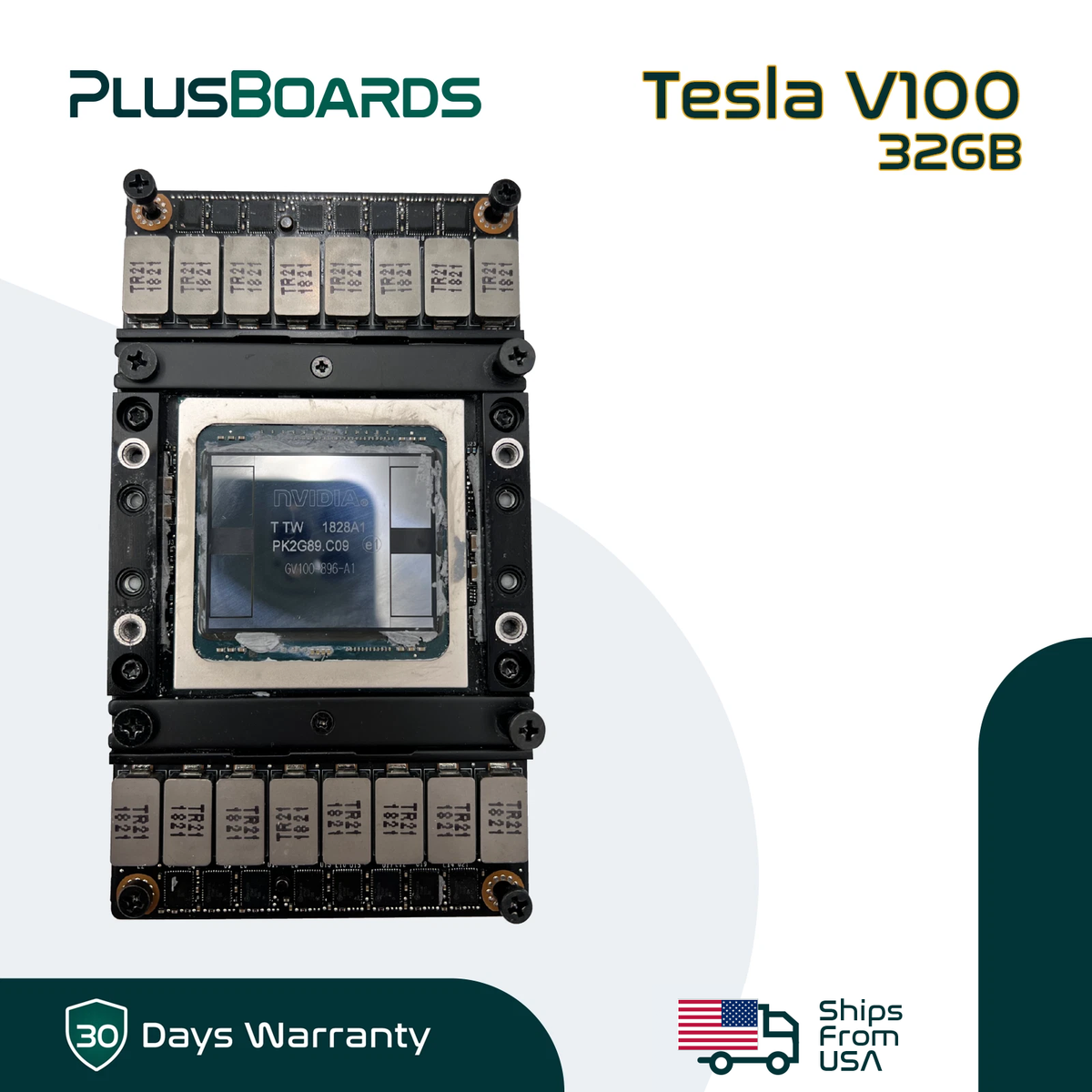 NVIDIA Tesla V100 32GB グラフィックボード 動作保証 Nvidia Tesla V100 SXM3 32GB HBM2 Accelerator Card GPU w/ 3U Heatsink