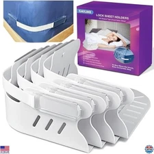 Heavy Duty Bed Sheet Holders 4Pcs - Anti-Slip Straps for All Mattress Sizes