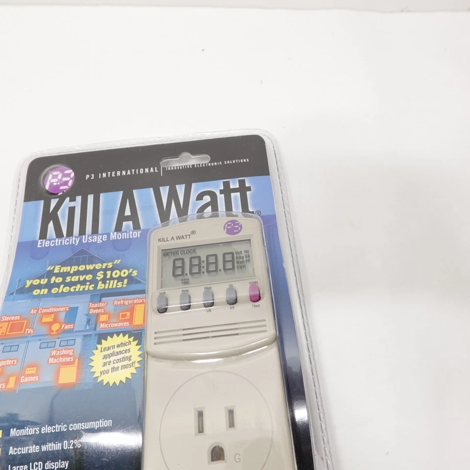 P3 International Kill-A-Watt Electricity Usage Monitor #P4400 - NEW - Image 2 of 4