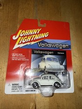 Johnny Lightning Volkswagen 1966 Beetle Bug Car Gray And White Body Rare Nib