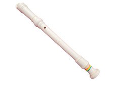 Yamaha Model YRS 24B Plastic White Soprano Baroque Recorder Ready to Play
