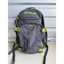 Dakine Heli Pro DLX 20L Backpack Gray Green Snowboard Outdoor Travel daypack