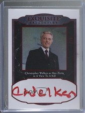 2025 James Bond Black Diamond Red 2/5 Christopher Walken as Max Zorin Auto 02aj