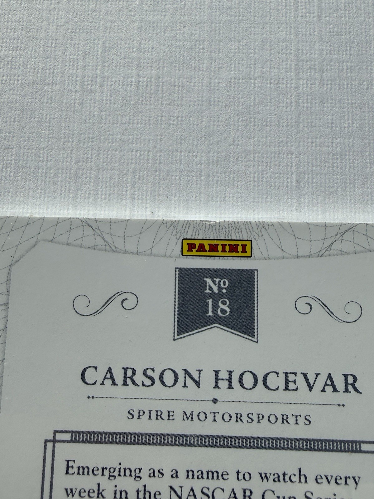 1/1 Panini 2025 National Treasures NASCAR Carson Hocevar Spire Base #18 view 9