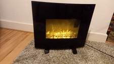 Electric Fire Black Log Effect with Wall Mounting 26in wide x 24in high
