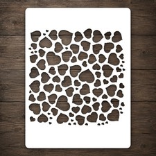 Hearts Various Sizes Reusable Mylar Stencil for DIY Wall Art Stencil Template