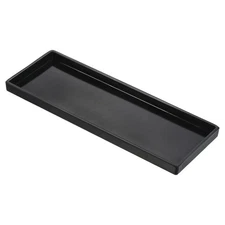 13x5" Fast Food Tray Plastic Serving Tray Smooth Surface Black