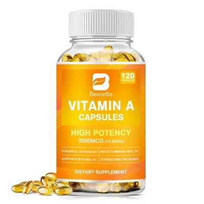 Vitamin A 10000 IU Tablets   Skin, Hair, Nails & Vision Support + Immune Health