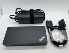 Lenovo ThinkPad USB-C Dock Station Gen 240AS w/ Adapter  Cables