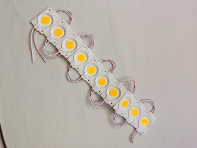 10 Stück 12V LED Module selbstklebend IP65 COB Warm Weiß robust 2,4W pro Stück