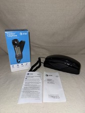 AT T Trimline Corded Telephone w/ 13 Number Memory Vintage Y2K House Phone
