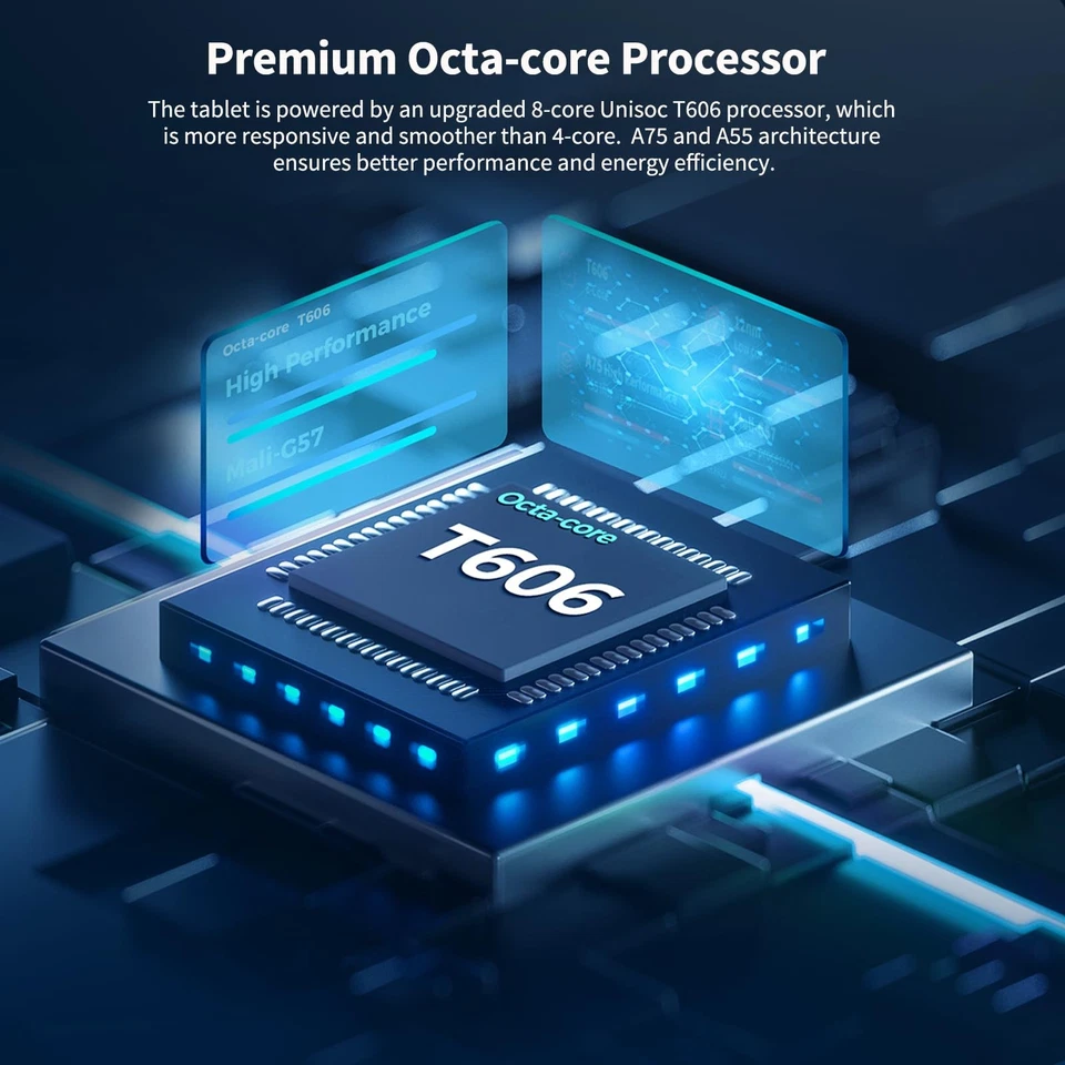 2025 Tablet, 10 inch Android 15 Tablet with Keyboard, 24GB RAM+128GB ROM(1TB ... - Image 4 of 4