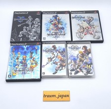 Kingdom Hearts II Final Mix Birth by Sleep Lot 6 set PS2 PSP NTSC-J Game Tested