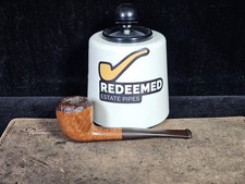 Malaga Partially Rusticated Petite Oval-shank Pear Estate Pipe
