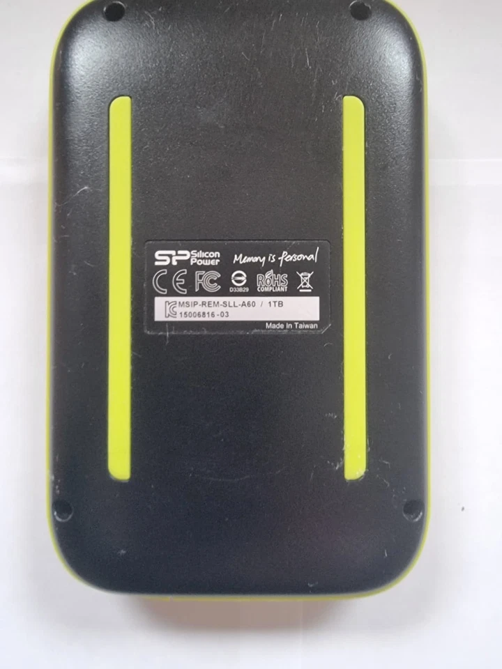 1TB Silicon Power Armor Shockproof Portable Hard Drive -USB3.0 -Black/Green - Image 2 of 2