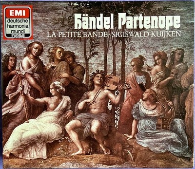 G.F. Handel: Partenope - Sigiswald Kuijken 3 CD Box Set 1988 EMI DHM Free Ship!