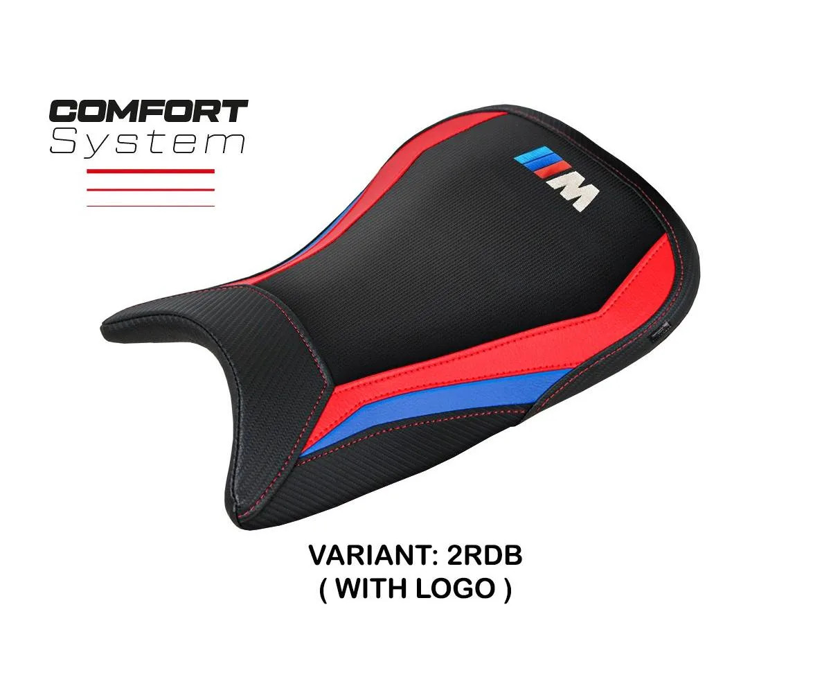 Seat cover Nerja Comfort Red-black + logo Tpz compatible BMW M 1000 R 2022 2026
