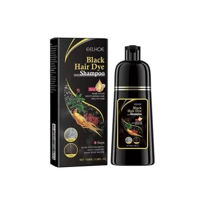 Black Hair Dye Shampoo Haarfarbe Schwarz, Haarfarbeshampoo Für Männer Und Frauen