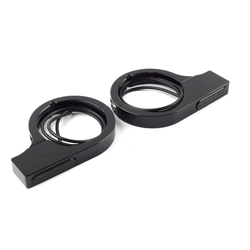 54-58 mm LED-Gabel Blinkerlichtanzeige Amber für Harley Touring Dyna Black - Picture 7 of 11