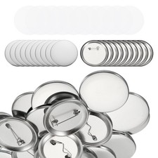 3 inch Metal Button Parts Supplies for Button Maker Machine, 200PCS