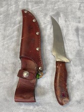 VINTAGE SCHRADE 150T DEER SLAYER FIXED KNIFE W/ORIGINAL SHEATH MADE IN USA