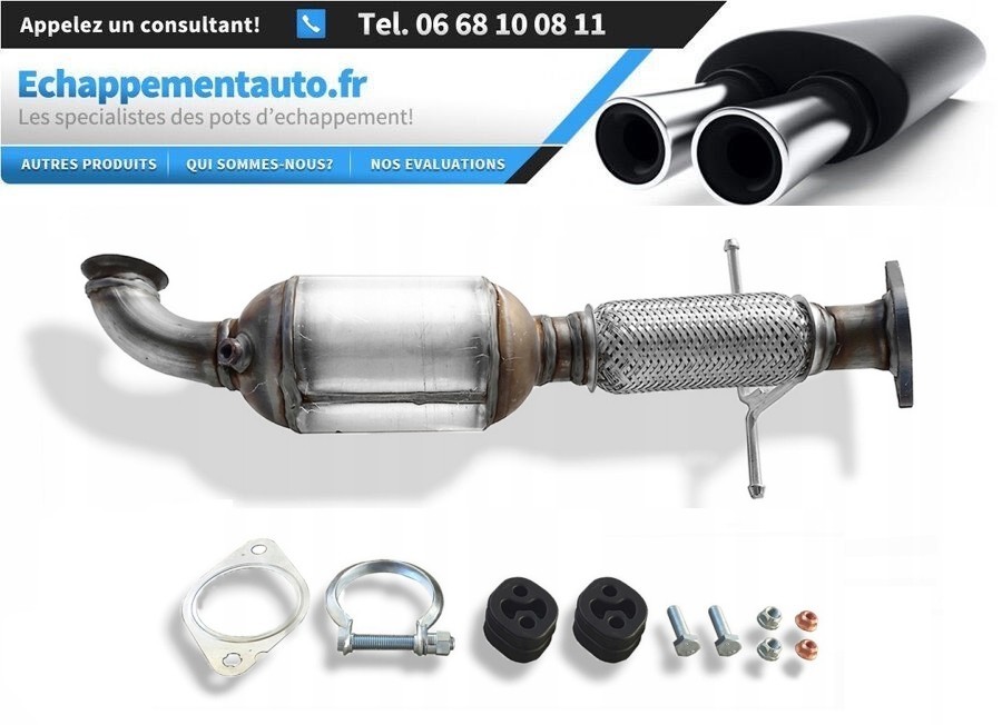 Catalyseur essence pour Volvo C30 S40 et V50 motorisation 2.0 TD bloc échappement standard 1487177