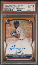2023 Bowman Chrome Joendry Vargas Auto 11/50 PSA 10 1st Bowman TRUE Gold