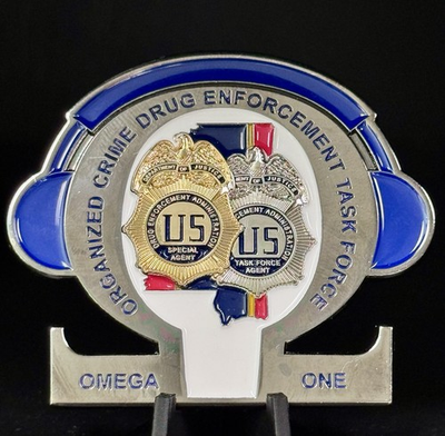 #ad 🔥🔥DEA ORGANIZED CRIME DRUG ENFORCEMENT TASK FORCE OMEGA ONE CHALLENGE COIN 🔥 $54.00
