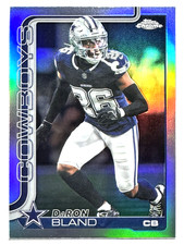 DARON BLAND Dallas Cowboys 2025 Topps Chrome REFRACTOR PARALLEL Card #82