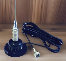 ACCESSORIES UNLIMITED - 3 FOOT BLACK LOW PROFILE MAGNETIC MOUNT CB ANTENNA