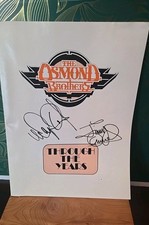 The Osmond Brothers Program "Through The Years" Autoghaphed By 2 Family Members