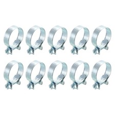 10pcs Mini Fuel Line Pipe Hose Clamp Clip Adjustable 25-27mm Zinc Plated 10pcs Mini Fuel Line Pipe Hose Clamp Clip Adjustable 25-27mm Zinc Plated