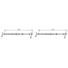 2x BOSCH Handbremsseil Seilzug Feststellbremse für VW Polo 6N2 1.4 1.0 6N1 60