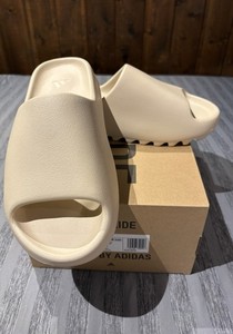 adidas gazelle silver green womens Yeezy Slide Bone