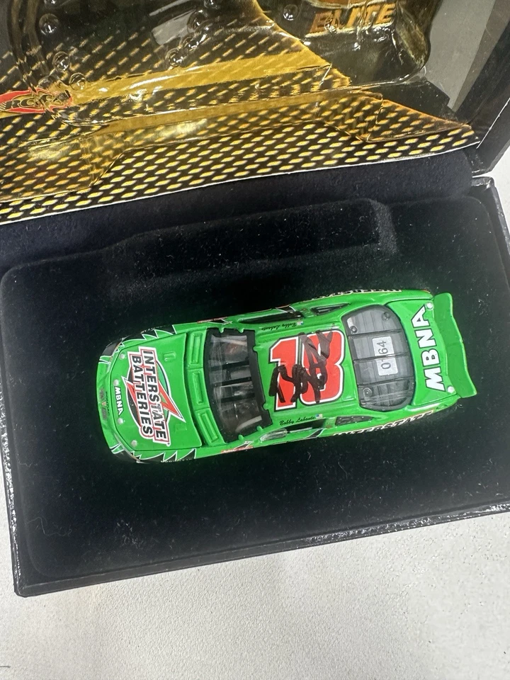 Bobby LaBonte Signed#18 Interstate Batteries 2002 Elite 1/64 Nascar   - Image 2 of 3